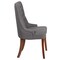 Merrick Lane Lillian Upholstered Tufted Side Accent Chair with Curved Rear Legs